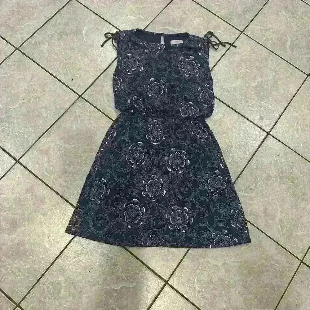 Loft Sleeveless Elastic Waist Knit Dress Size XS Petite